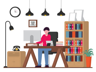 Retro Scene people office_manager