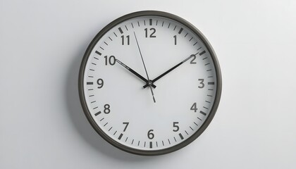 Keep track of your schedule with this elegant clock on white wall for your office decor or time management project - a visual reminder of deadlines