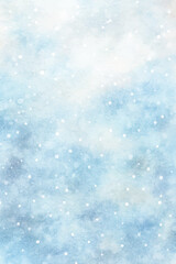 watercolor blue snowy blizzard background