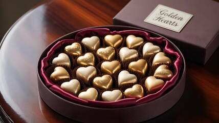 Exquisite Heart Shaped Chocolates A Delightful Assortment For Any Special Occasion Beautifully Packaged Treat For Sharing And Gifting