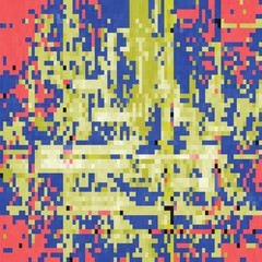 Fototapeta premium Pixel Glitch Vinyl Cover Backgrounds