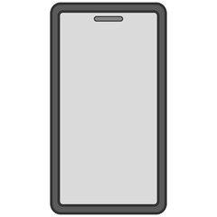 black mobile phone icon