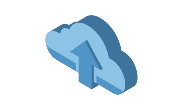 Effortless cloud upload showing seamless data transfer with a modern isometric design perfect for tech startups and digital innovation marketing - Powered by Adobe