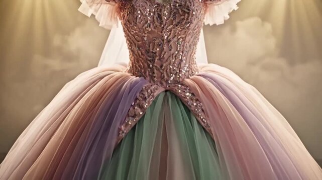 elegant fantasy dress Fairyland Fantasy Gown– Teuta Matoshi main image 0