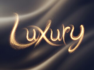 Capturing the Essence of Opulence and Sophistication A Visual Exploration of Glittering Typography Adorned on Elegant Drapery Evoking a Sense of Unparalleled Grandeur and Exquisite Beauty