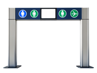 Navigational Gateway: A modern gateway adorned with symbolic icons, guiding individuals towards essential destinations with a seamless blend of design and functionality.