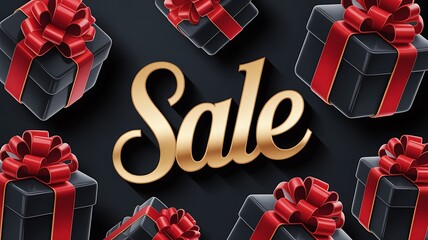 gift box with red ribbon