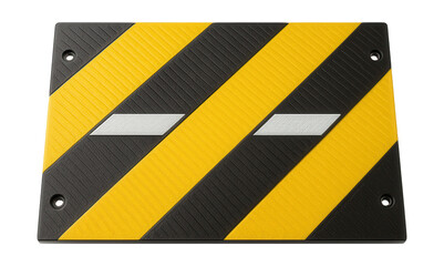 Anti-slip level crossing panel featuring reflective markings.