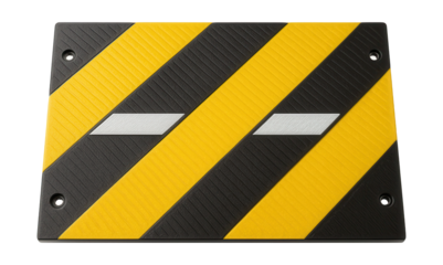 Anti-slip level crossing panel featuring reflective markings.