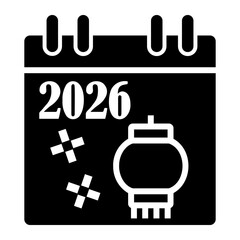 chinese new year Solid icon