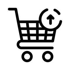 E-commerce line icon. Checkout symbol.