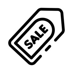 E-commerce line icon. Sale tags element.