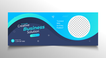 Creative business banner template for corporate promotion, marketing, and professional design
