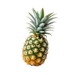 Fototapeta premium Fresh Whole Pineapple with Green Crown