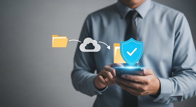 Data security on mobile devices with cloud storage.