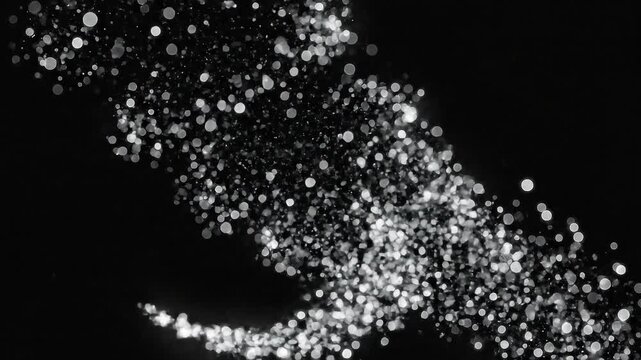 Abstract White Dots on Black Background - Graphic Design Elements for Visual Projects