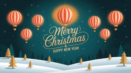 Celebrate the season with festive Christmas balloon design