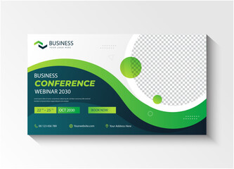 Modern business webinar with online audience and professional presenter