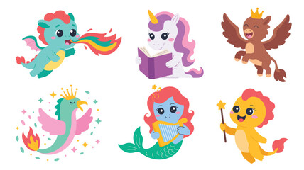 Charming mythical beast vector illustration
