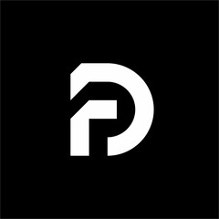 Modern, elegant monogram where F and D interlock with sleek, rounded block shapes. Ideal for FinTech or corporate services.