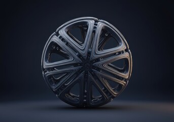 An intricate three dimensional model featuring complex, non-repeating curves and angles. This unique structure challenges standard geometry ,sculptural ,complexity ,contour