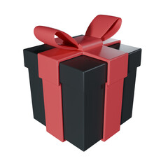 gift box with red ribbon