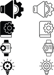 System Settings and Device Management Icons Collection