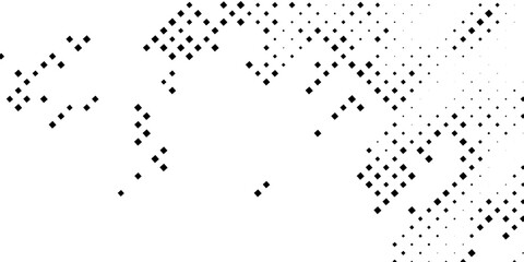 Abstract dotted halftone cityscape noise pattern background in monochrome. Suit for banner, web, poster, pamflet, brochure and presentation