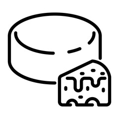 Cheese icon, line icon style