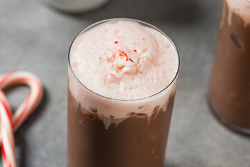 Cold Refreshing Peppermint Mocha Latte