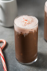 Cold Refreshing Peppermint Mocha Latte