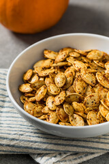 Roasted Homemade Spicy Pumpkin Seeds