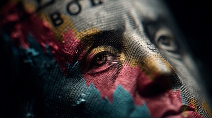 Dollar decline: visualizing financial strain amidst global infla