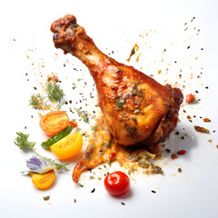 Fried leg duck with potato salad
lifeforstock