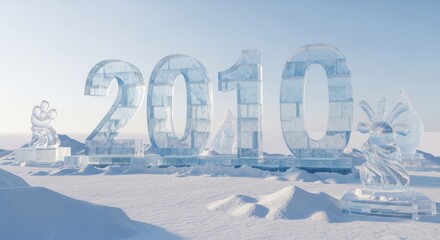 Frozen Winter Landscape 2010 Text