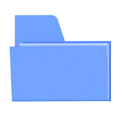 Blue Folder Icon, Simple Design