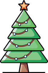 Christmas tree illustration