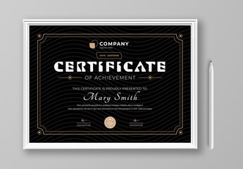 Certificate Template Layout