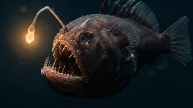 심해어,혹동아귀,동물,심해,바다,어류,물고기