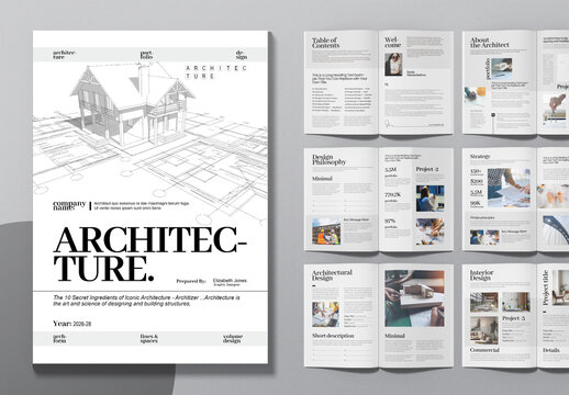 Modern Architectural Design Magazine Layout