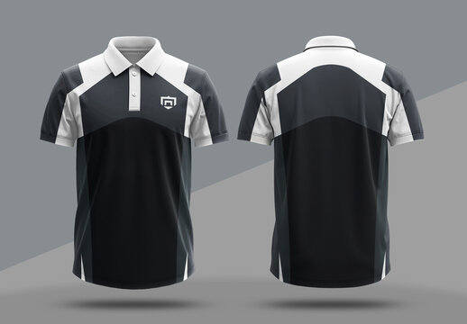 Polo T Shirt Design Template Layout