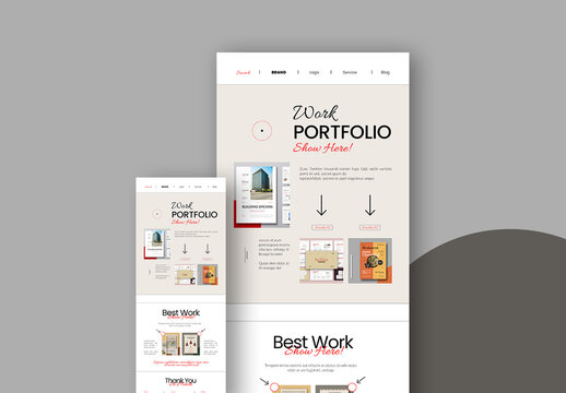 Portfolio Email Newsletter Layout