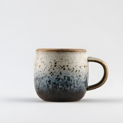 Elegant blue ceramic mug