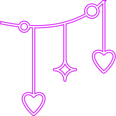 Mother's Day Neon Heart Decoration