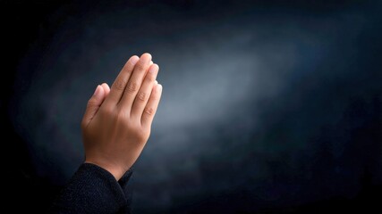 Hands prayer worship spirituality faith calm christian hope devotion silhouette background