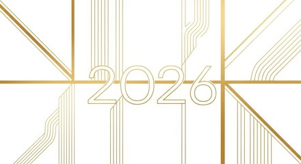 Minimal Gold Line Art 2026