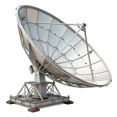 Powerful satellite dish for space communication and scientific research, perfect for telecommunications, astronomy, and global connectivity visuals