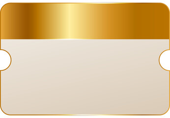 Fototapeta premium Golden Ticket Illustration