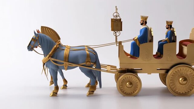 Persian King&rsquo;s Royal Nisean Chariot

Elegant, powerful chariots pulled by elite Nisean horses&mdash;used by Achaemenid emperors and symbolizing supreme imperial authority.