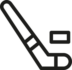 Ice Hockey Icon Vector Linear Style Stock Vector